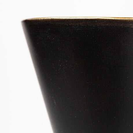 Eris II Black Metal w/Gold Accent Double-Cone Wall Sconce by Mercana at Eve Furniture