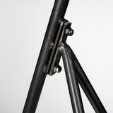 Eris III Black/Brass Metal Cone Shade Floor Lamp by Mercana at Eve Furniture