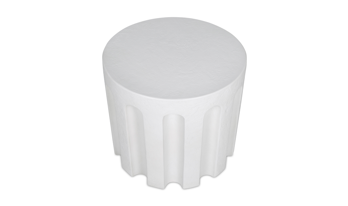 Eris Outdoor Accent Table - White by Moe's Home at Eve Furniture