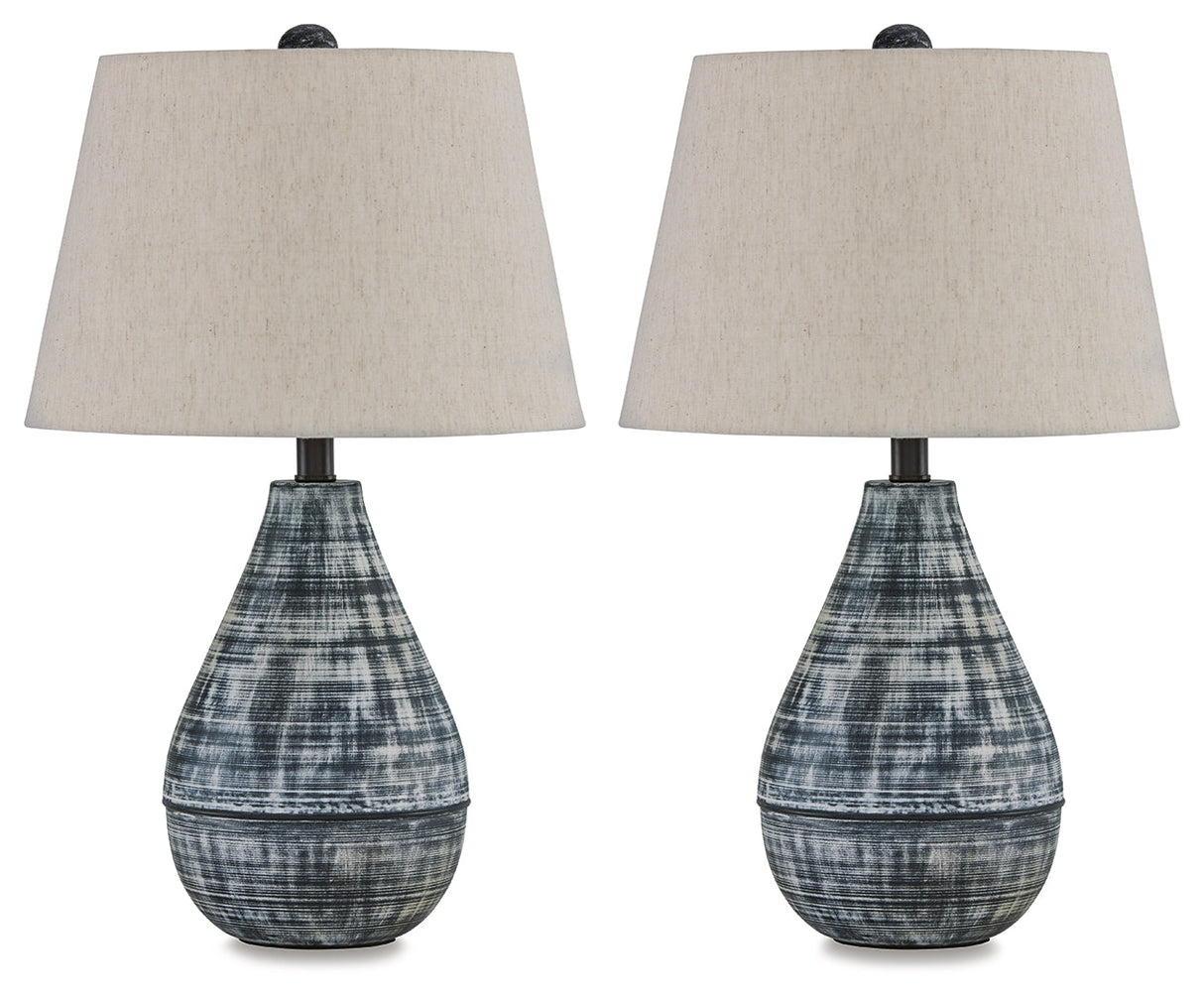 Erivell Taupe/Black Table Lamp