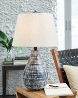 Erivell Taupe/Black Table Lamp