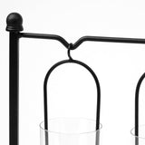Erlen Black Metal Hanging Votive Five Candle Table Candle Holder by Mercana at Eve Furniture