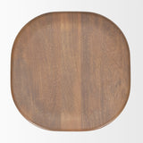 Ernest Medium Brown Wood Bar Stool by Mercana at Eve Furniture