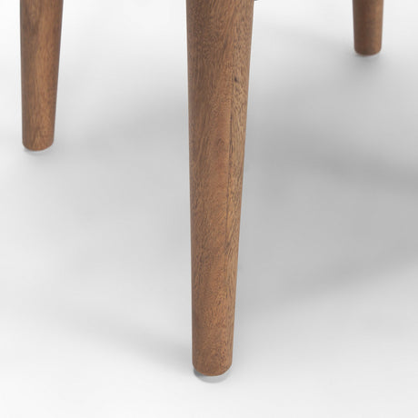 Ernest Medium Brown Wood Bar Stool by Mercana at Eve Furniture