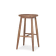Ernest Medium Brown Wood Bar Stool by Mercana at Eve Furniture