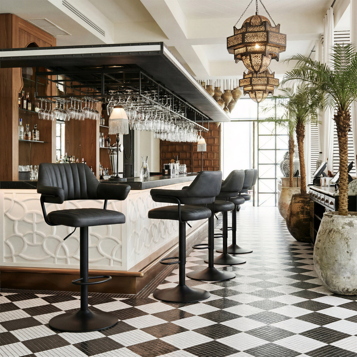 Erret Gray Barstool by Zuomod at Eve Furniture