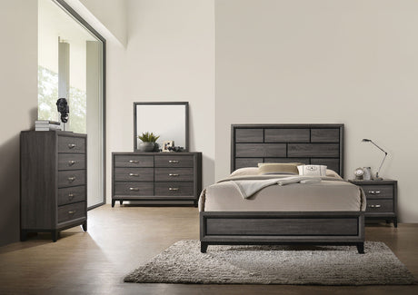 Errico Gray Twin Bed by Furniture of America at Eve Furniture