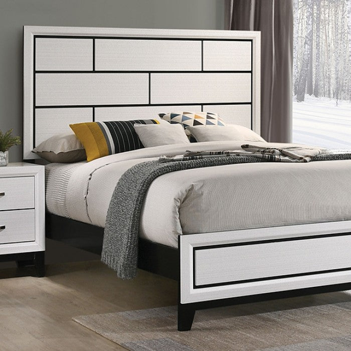 Errico White 5-Piece Queen Bedroom Set by Furniture of America at Eve Furniture
