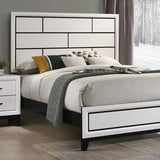 Errico White 4-Piece Queen Bedroom Set by Furniture of America at Eve Furniture