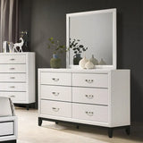 Errico White 4-Piece Queen Bedroom Set by Furniture of America at Eve Furniture