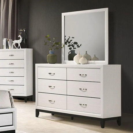 Errico White 5-Piece Queen Bedroom Set by Furniture of America at Eve Furniture