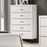 Errico White 5-Piece Queen Bedroom Set by Furniture of America at Eve Furniture