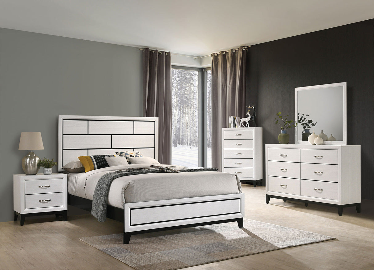 Errico White Twin Bed by Furniture of America at Eve Furniture
