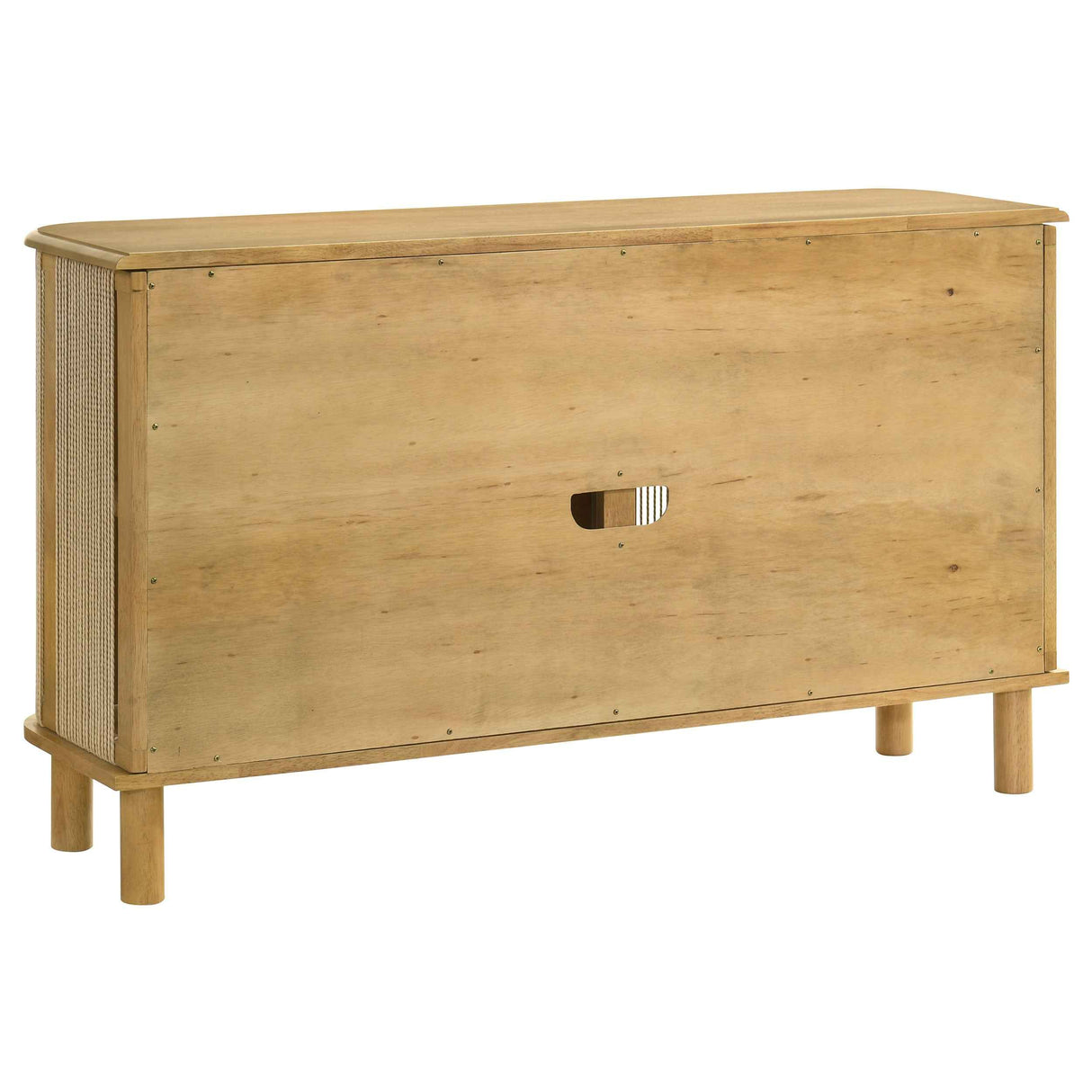Ervine Natural 3-Door Rope Panel Sideboard Accent Storage Cabinet by Coaster at Eve Furniture