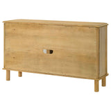 Ervine Natural 3-Door Rope Panel Sideboard Accent Storage Cabinet by Coaster at Eve Furniture