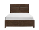 Erwan Espresso California King Panel Bed by Homelegance at Eve Furniture