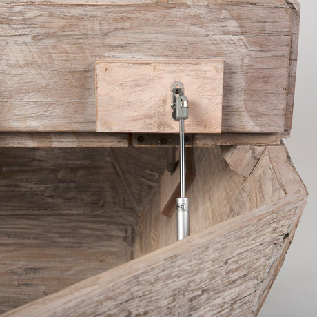 Esagono Octagonal Reclaimed Wood Coffee Table w/ Storage by Mercana at Eve Furniture