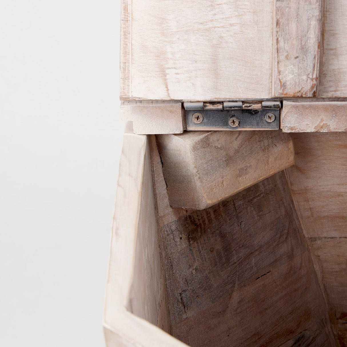 Esagono Octagonal Reclaimed Wood End/Side Table w/ Storage by Mercana at Eve Furniture