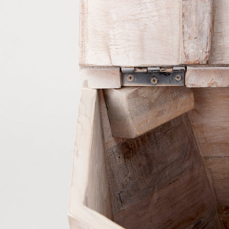 Esagono Octagonal Reclaimed Wood End/Side Table w/ Storage by Mercana at Eve Furniture