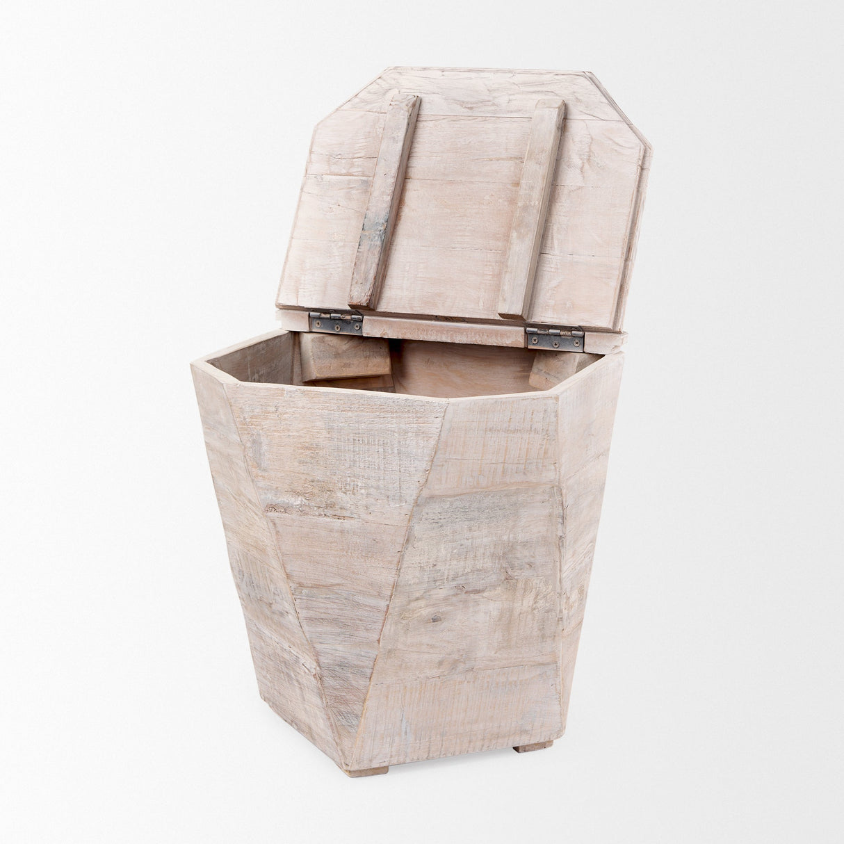 Esagono Octagonal Reclaimed Wood End/Side Table w/ Storage by Mercana at Eve Furniture