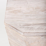Esagono Octagonal Reclaimed Wood End/Side Table w/ Storage by Mercana at Eve Furniture