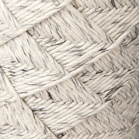 Esfera Beige Chevron Woven Round Pouf by Mercana at Eve Furniture