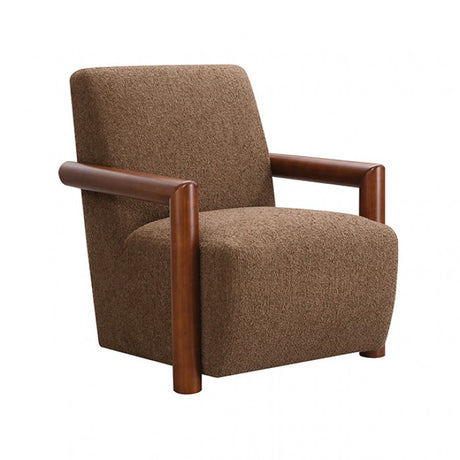 Esher Caramel Brown / Walnut Accent Chair by Furniture of America at Eve Furniture