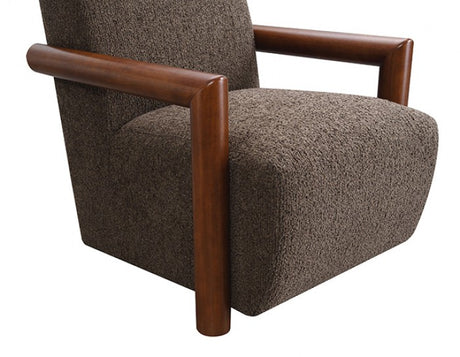 Esher Deep Brown / Walnut Accent Chair by Furniture of America at Eve Furniture
