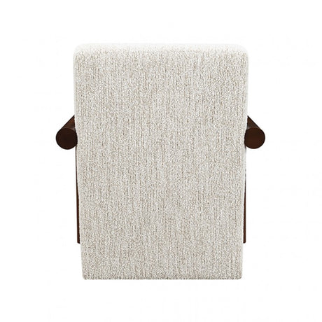 Esher Egret Beige / Walnut Accent Chair by Furniture of America at Eve Furniture