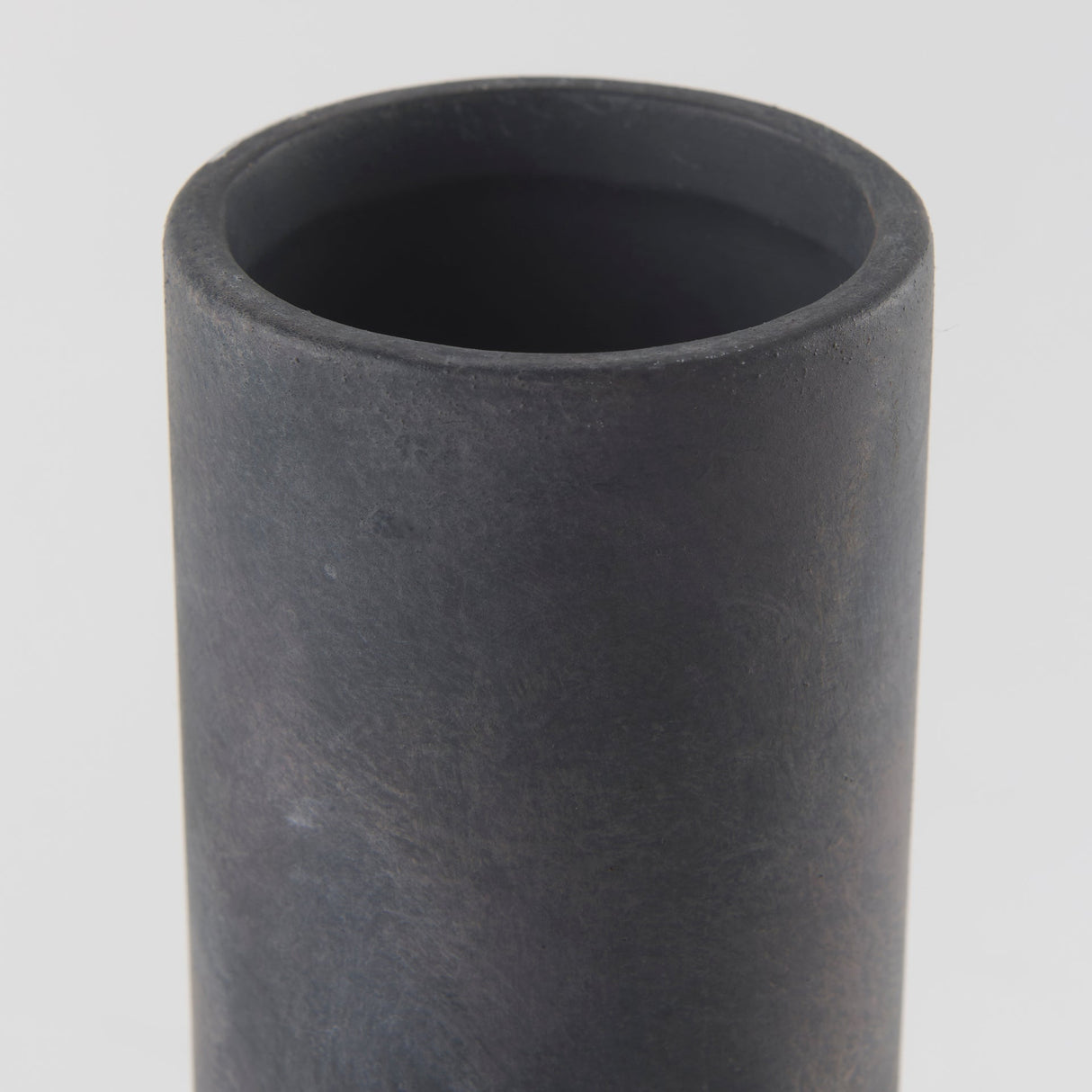 Esme 7.1L x 7.1W x 15.0H Dark Gray Ceramic Vase by Mercana at Eve Furniture