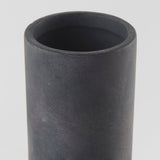 Esme 7.1L x 7.1W x 15.0H Dark Gray Ceramic Vase by Mercana at Eve Furniture