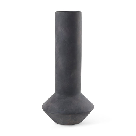 Esme Dark Gray Ceramic Vase by Mercana at Eve Furniture