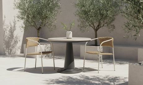 Esme Outdoor Cafe Table Cream by Moe's Home at Eve Furniture