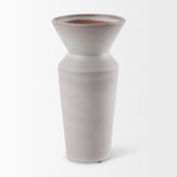 Esme Whitewashed Ceramic Vase by Mercana at Eve Furniture