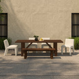 Esmond Brown Outdoor Dining Table by Moe's Home at Eve Furniture