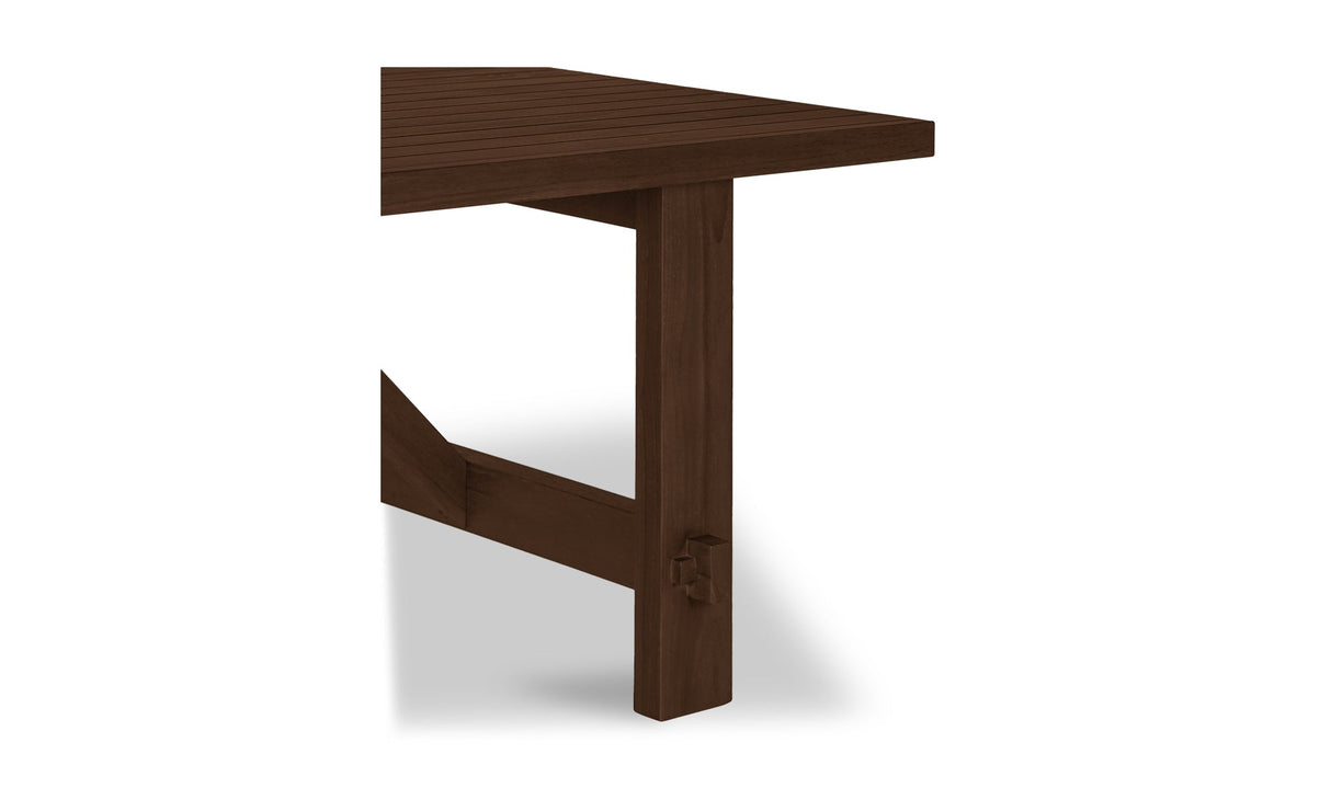Esmond Outdoor Dining Table Brown by Moe's Home at Eve Furniture