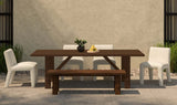Esmond Outdoor Dining Table Brown by Moe's Home at Eve Furniture