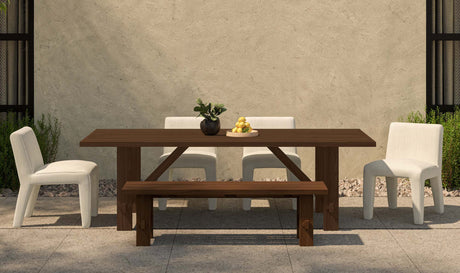 Esmond Outdoor Dining Table Brown by Moe's Home at Eve Furniture