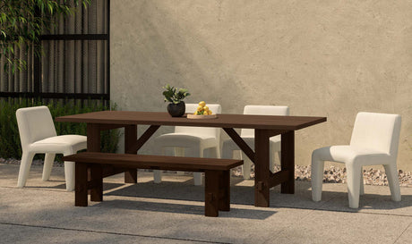 Esmond Outdoor Dining Table Brown by Moe's Home at Eve Furniture