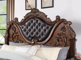Esparanza Brown Cherry 4-Piece Queen Bedroom Set by Furniture of America at Eve Furniture