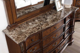 Esparanza Brown Cherry 4-Piece Queen Bedroom Set by Furniture of America at Eve Furniture