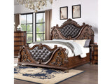 Esparanza Brown Cherry 5-Piece Queen Bedroom Set by Furniture of America at Eve Furniture