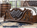 Esparanza Brown Cherry 5-Piece Queen Bedroom Set by Furniture of America at Eve Furniture