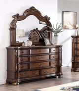 Esparanza Brown Cherry 5-Piece Queen Bedroom Set by Furniture of America at Eve Furniture