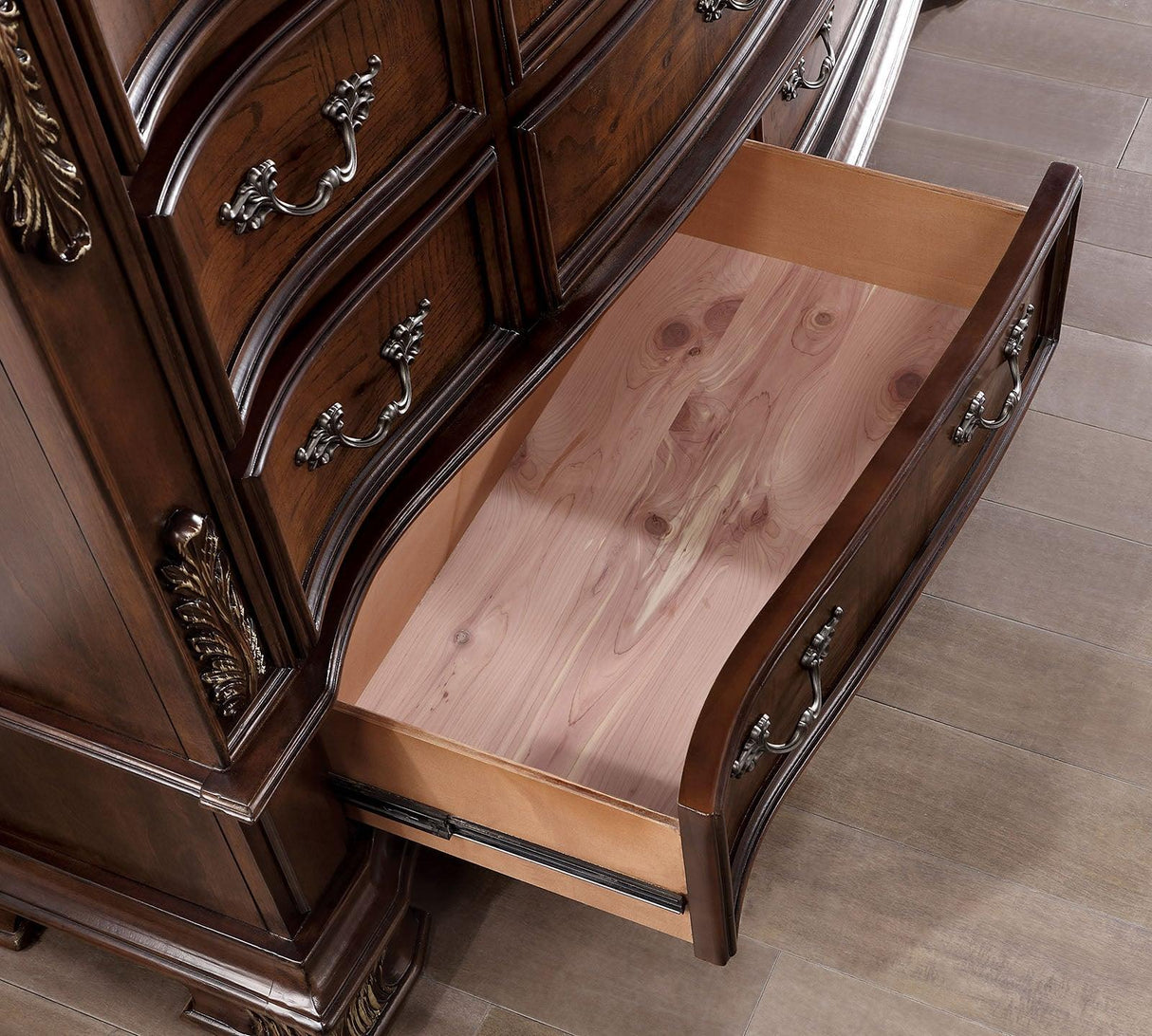 Esparanza Brown Cherry Dresser by Furniture of America at Eve Furniture