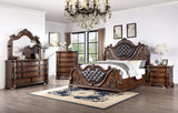 Esparanza Brown Cherry King Bed by Furniture of America at Eve Furniture