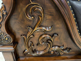 Esparanza Brown Cherry California King Bed by Furniture of America at Eve Furniture