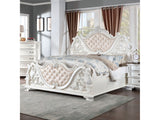 Esparanza Pearl White 4-Piece Queen Bedroom Set by Furniture of America at Eve Furniture