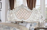 Esparanza Pearl White King Bed by Furniture of America at Eve Furniture