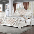 Esparanza Pearl White King Bed by Furniture of America at Eve Furniture